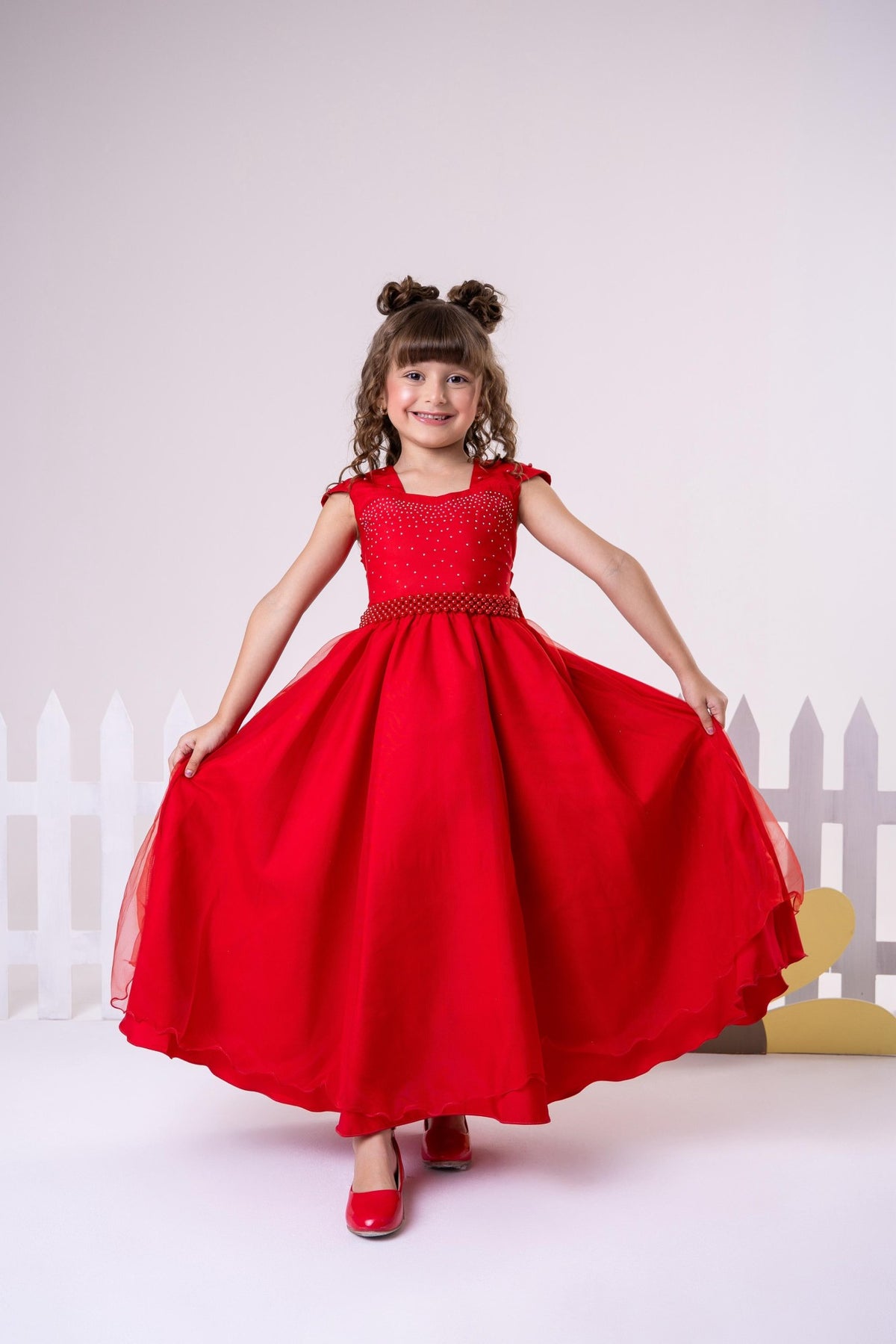 Vestido Giovanella/Giovanela Longo Valentina Vermelho (VESTGVNLLMGVLNTVRML)