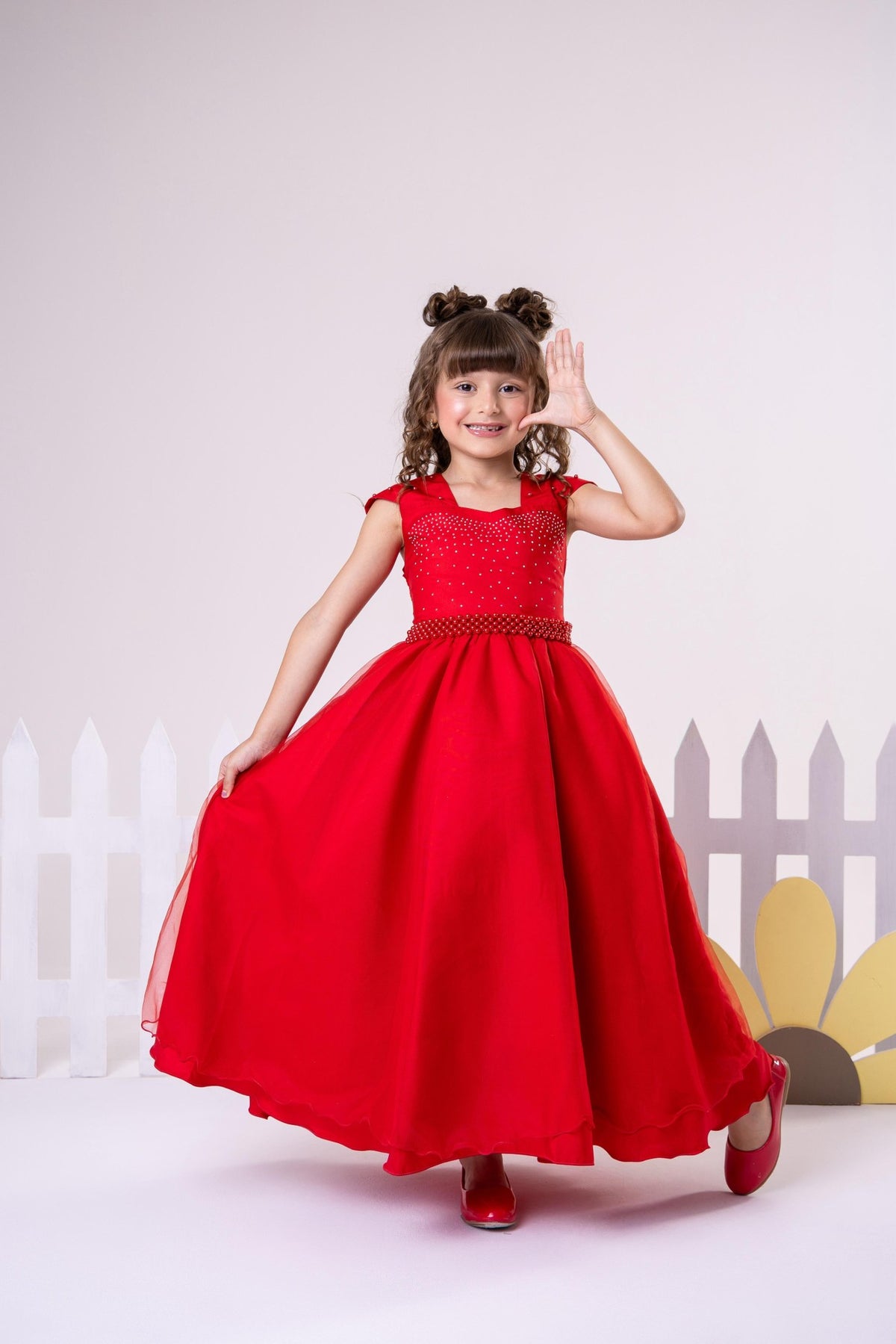 Vestido Giovanella/Giovanela Longo Valentina Vermelho (VESTGVNLLMGVLNTVRML)