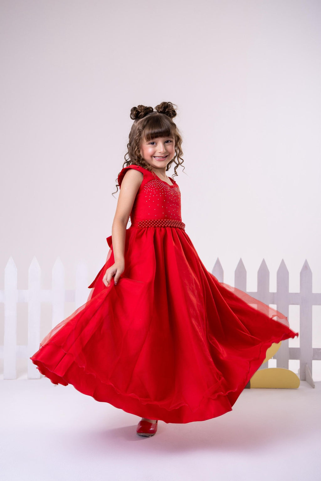 Vestido Giovanella/Giovanela Longo Valentina Vermelho (VESTGVNLLMGVLNTVRML)