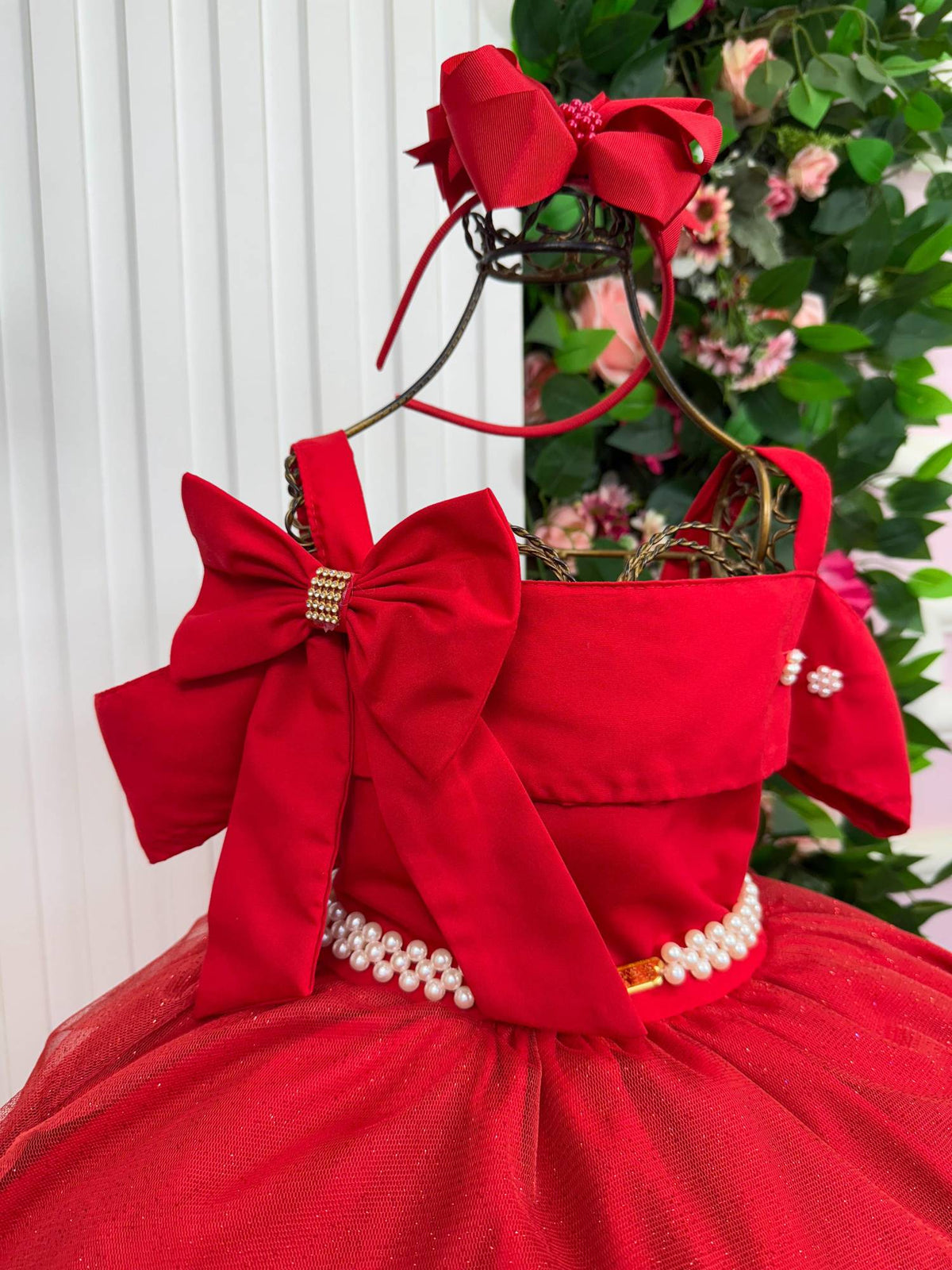 Vestido Banana Club Longo Doce Elegancia Vermelho
