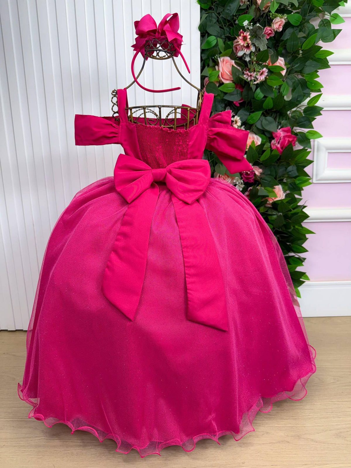 Vestido Banana Club Longo Doce Elegancia Pink