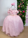 Vestido Banana Club Longo Doce Elegancia Rosa