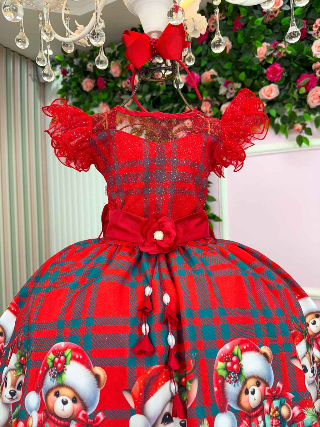 Vestido Marie Alegria do Noel Vermelho - Natal (VESTMREALEGRADNEL)