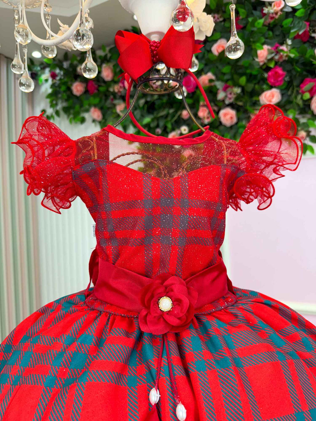 Vestido Marie Alegria do Noel Vermelho - Natal (VESTMREALEGRADNEL)