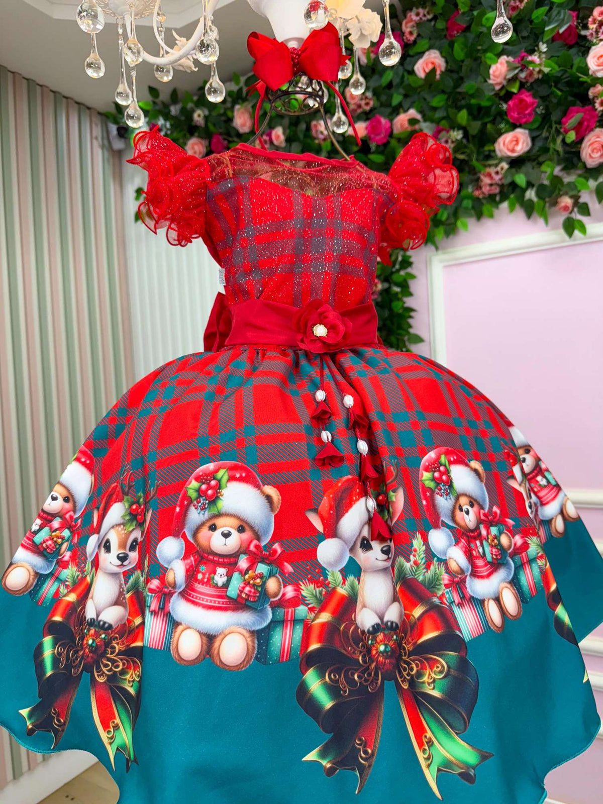 Vestido Marie Alegria do Noel Vermelho - Natal (VESTMREALEGRADNEL)