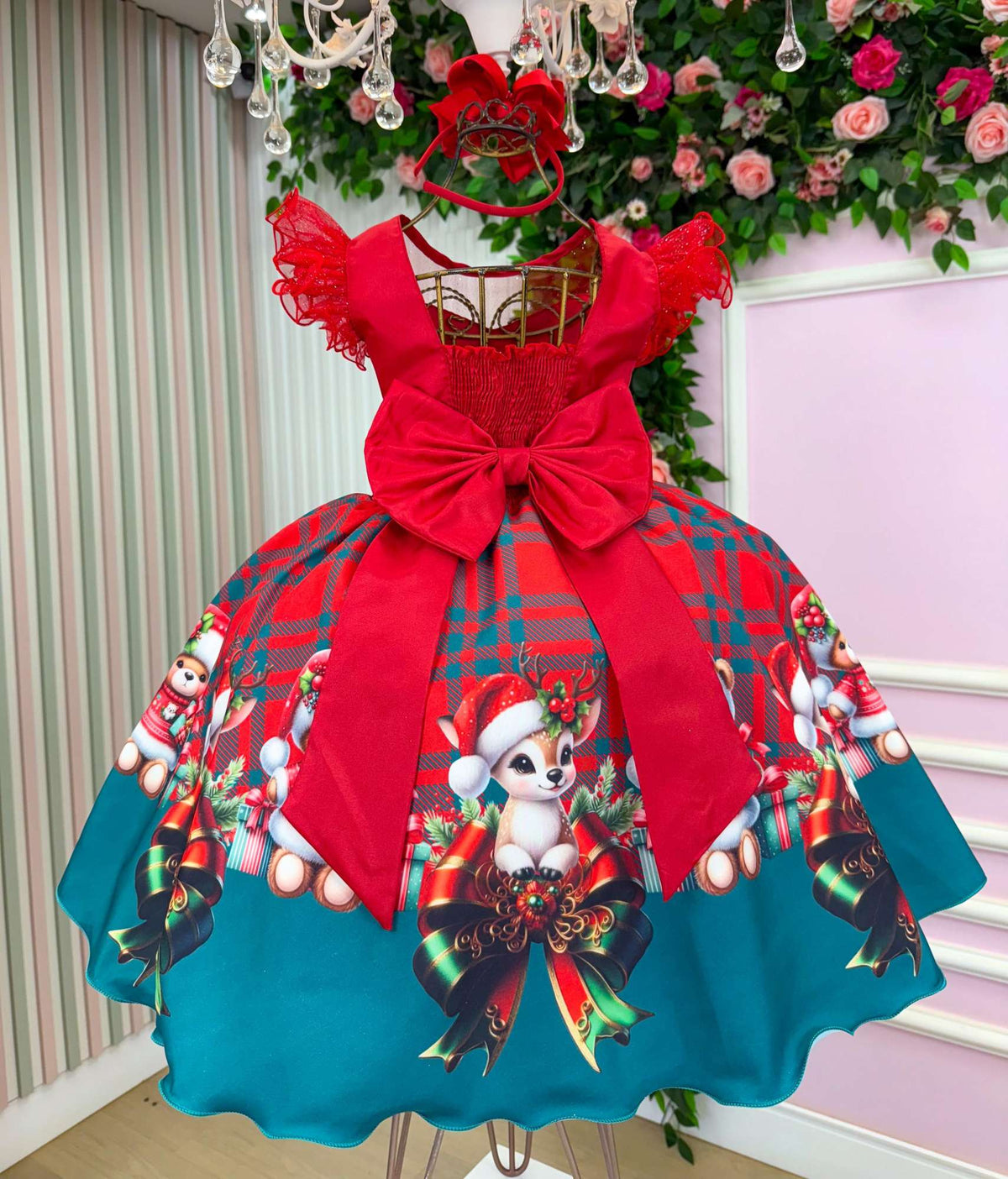 Vestido Marie Alegria do Noel Vermelho - Natal (VESTMREALEGRADNEL)