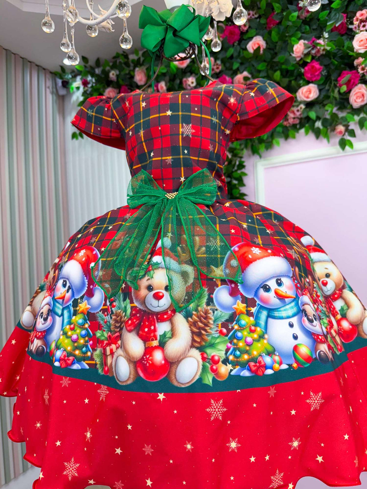 Vestido Marie Magia De Natal Vermelho (VESTMREDNTLVERM)