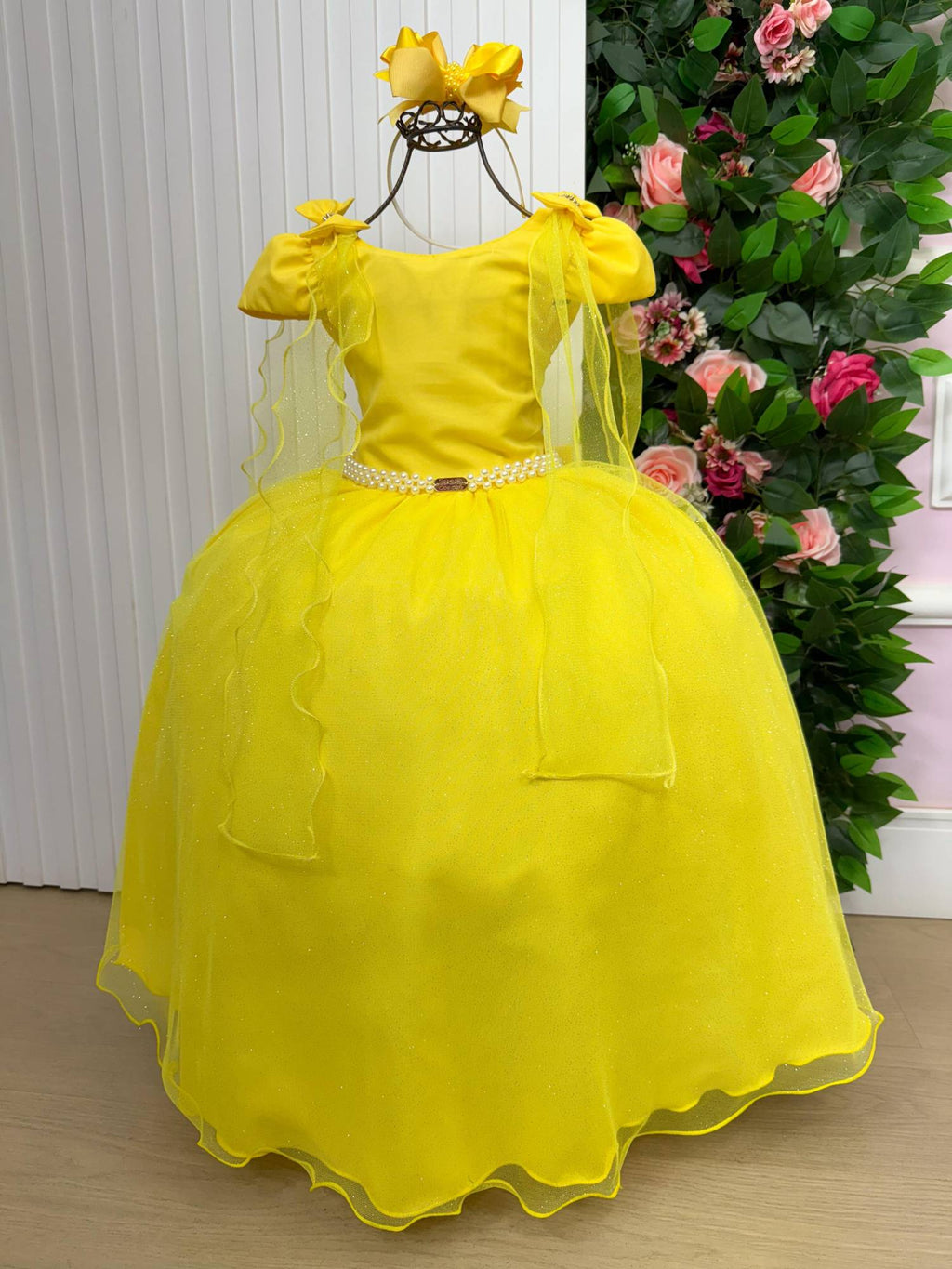 Vestido Banana Club Longo Diamante Amarelo (VESTBNNCLBLGDMAMRL)