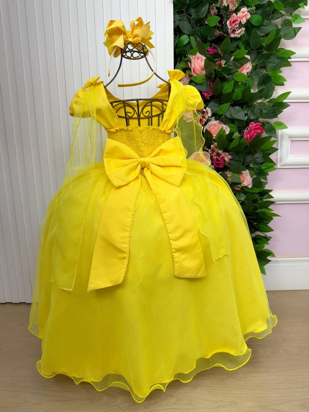 Vestido Banana Club Longo Diamante Amarelo (VESTBNNCLBLGDMAMRL)