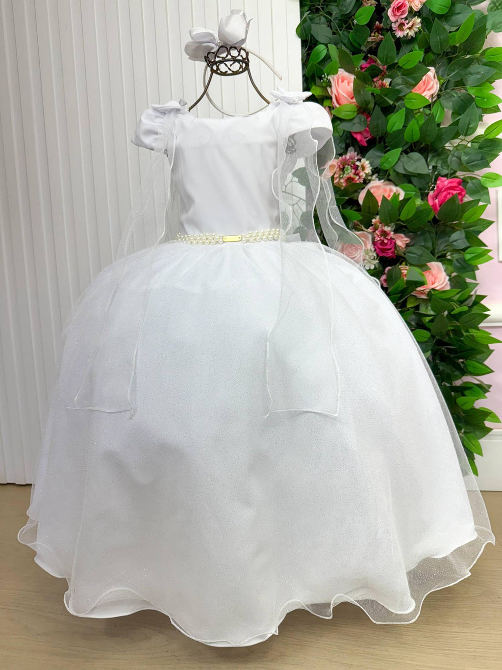 Vestido Banana Club Longo Diamante Branco (VESTBNANCBLNGDAMTBRN)