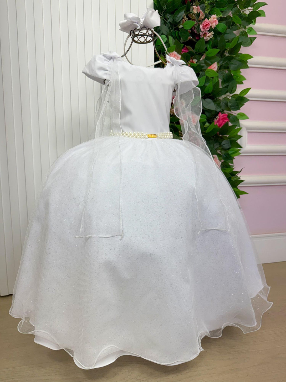 Vestido Banana Club Longo Diamante Branco (VESTBNANCBLNGDAMTBRN)