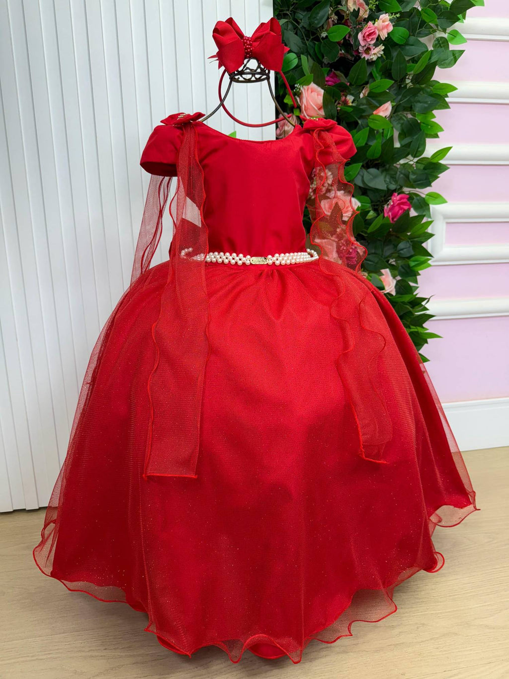 Vestido Banana Club Longo Diamante Vermelho (VESTBNCLBLGDMTVRM)