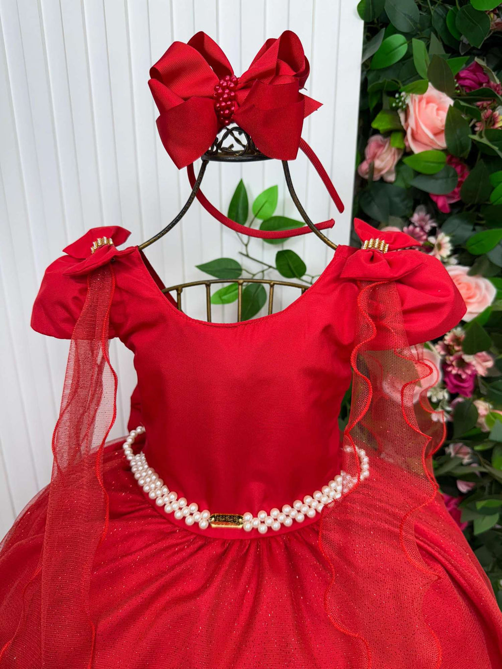 Vestido Banana Club Longo Diamante Vermelho (VESTBNCLBLGDMTVRM)