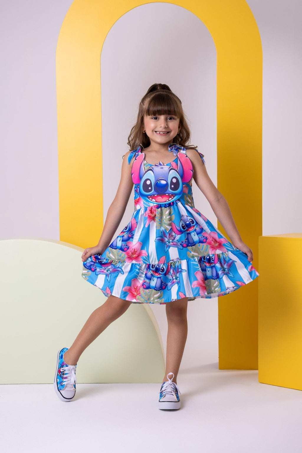 Vestido Temáticos Ysa Kids Stitch Azul (VESTTMTCYSAKDSSTASZ)