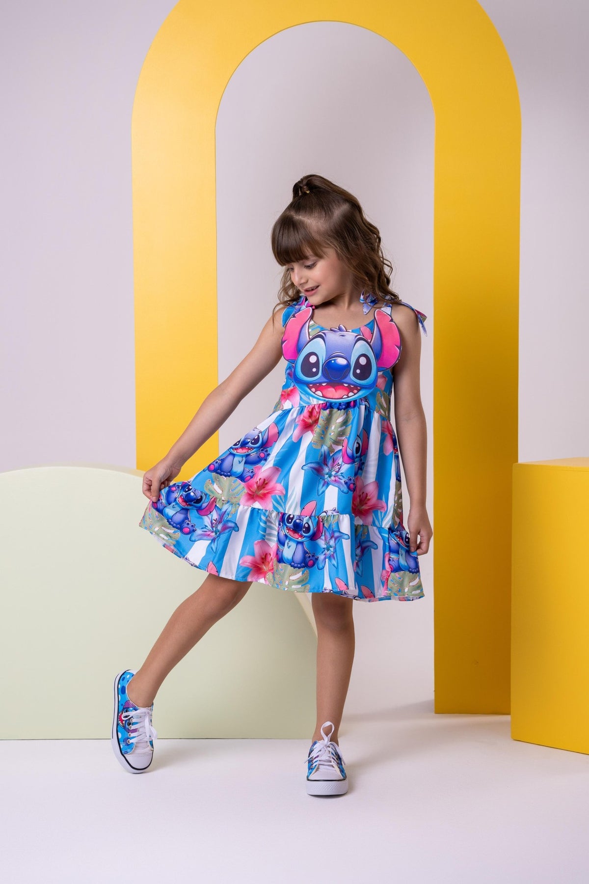 Vestido Temáticos Ysa Kids Stitch Azul (VESTTMTCYSAKDSSTASZ)