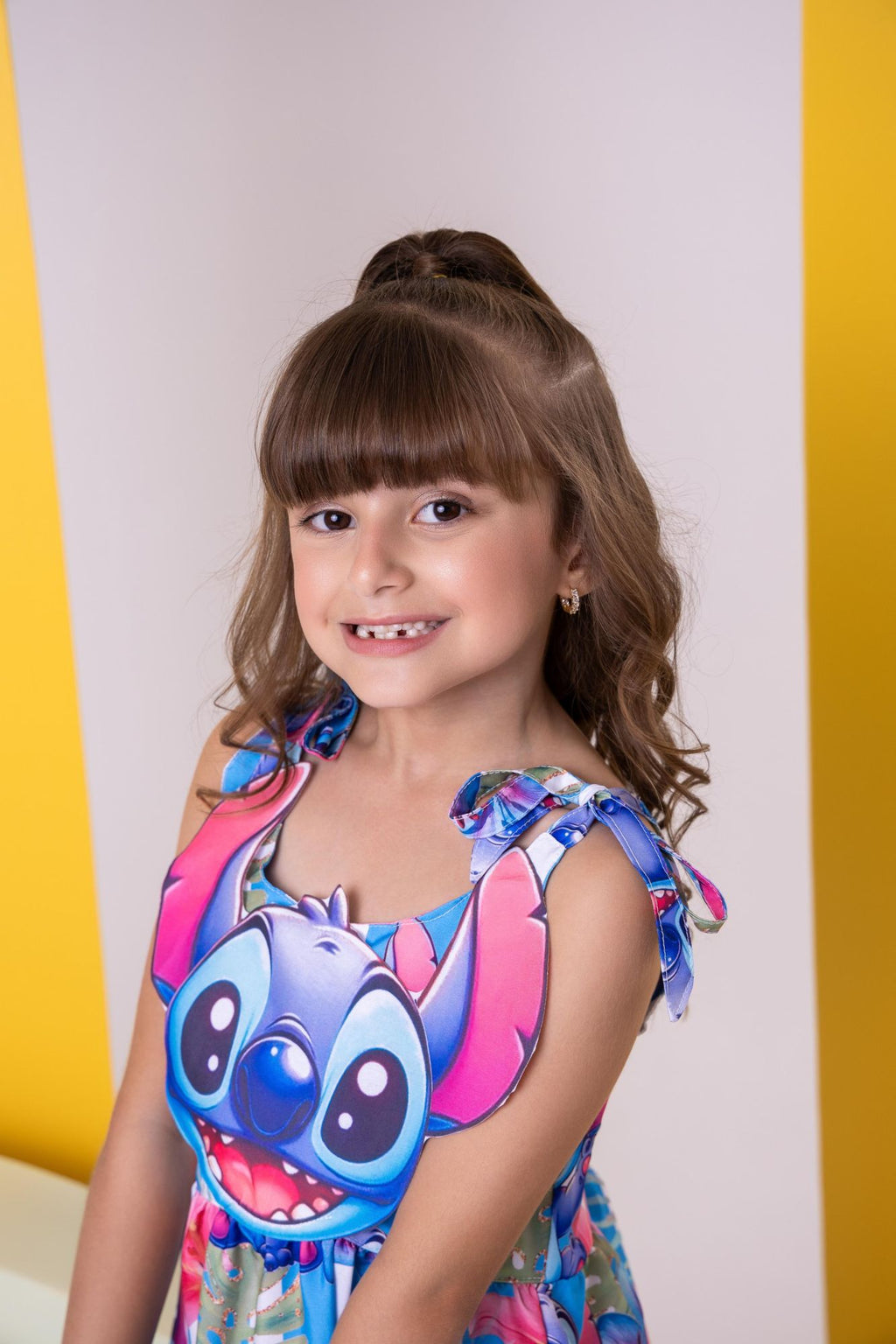 Vestido Temáticos Ysa Kids Stitch Azul (VESTTMTCYSAKDSSTASZ)