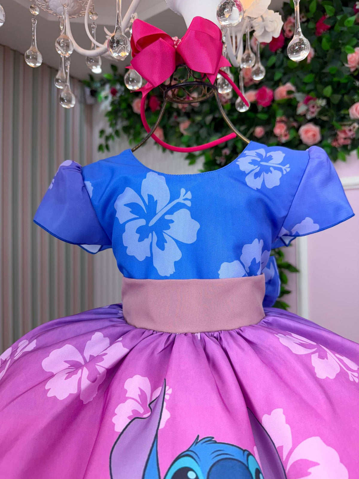 Vestido Infantil Temáticos da Gigi Lilo e Stitch (VESTINFTMCGGLLSTT)