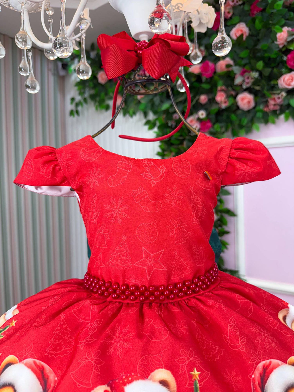Vestido Banana Club Teddy Natalino Vermelho (VESTBNANCLBNTLNTDDVERM)