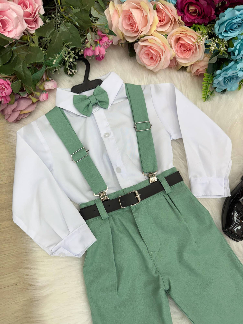 Conjunto Miss Cherry Vitor Suspensorio Verde (CNJTMSSCHRVTSPNVRD)