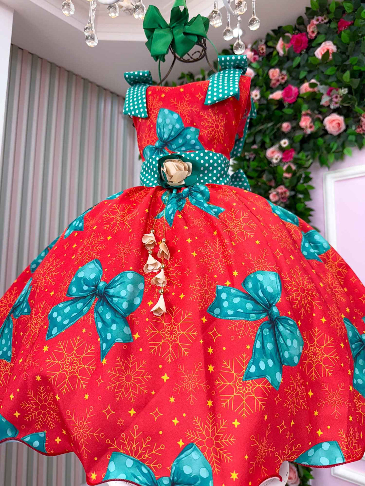 Vestido Marie Alegria de Natal Vermelho (VESTMRIEDNTLVERM)