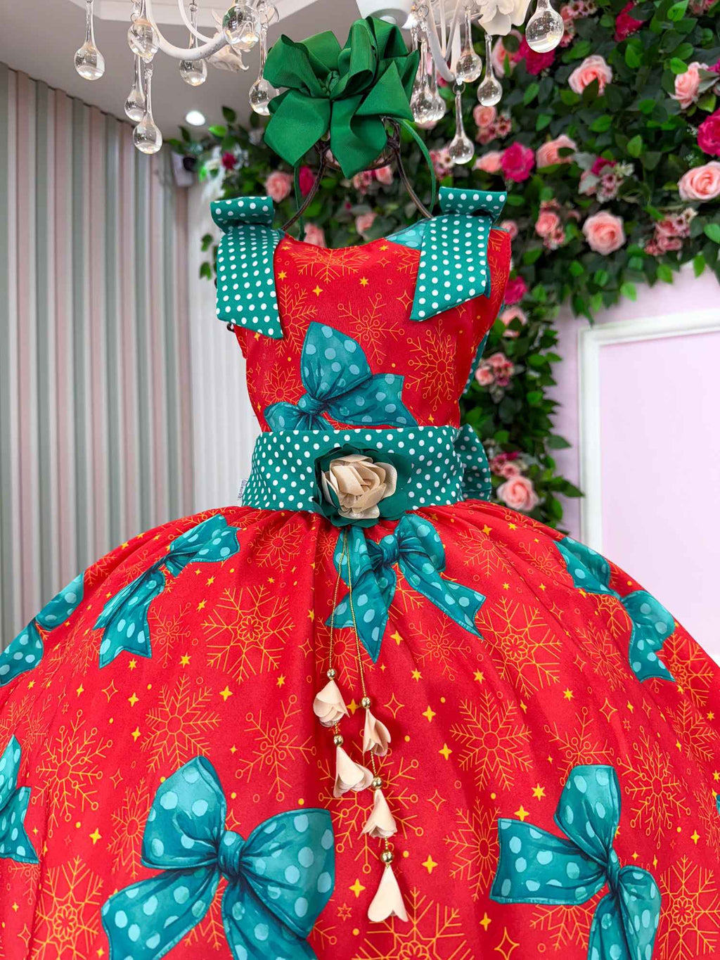 Vestido Marie Alegria de Natal Vermelho (VESTMRIEDNTLVERM)