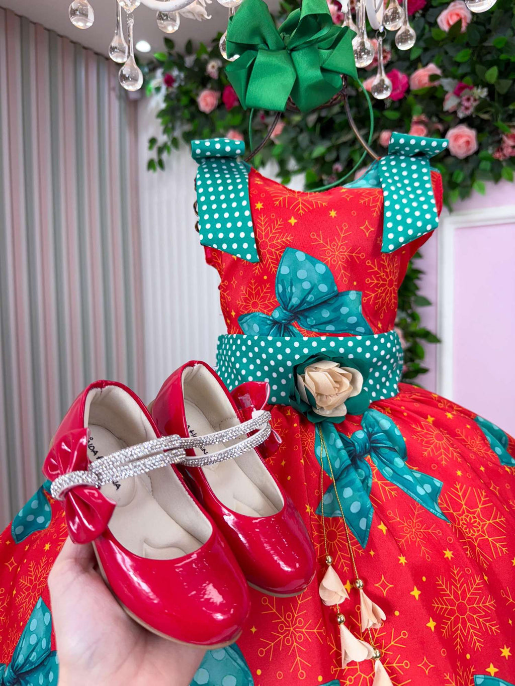 Vestido Marie Alegria de Natal Vermelho (VESTMRIEDNTLVERM)