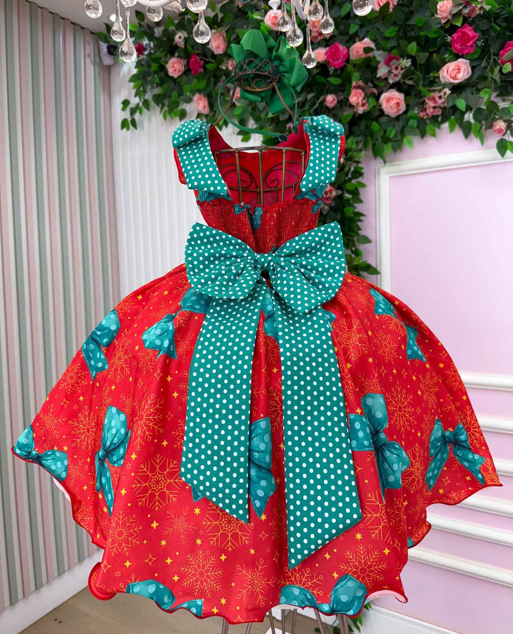Vestido Marie Alegria de Natal Vermelho (VESTMRIEDNTLVERM)