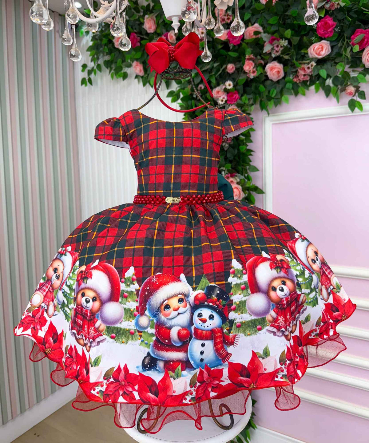 Vestido Banana Club Ursinho Natalino - Natal (VESTBNANCLBURDNHNTL)