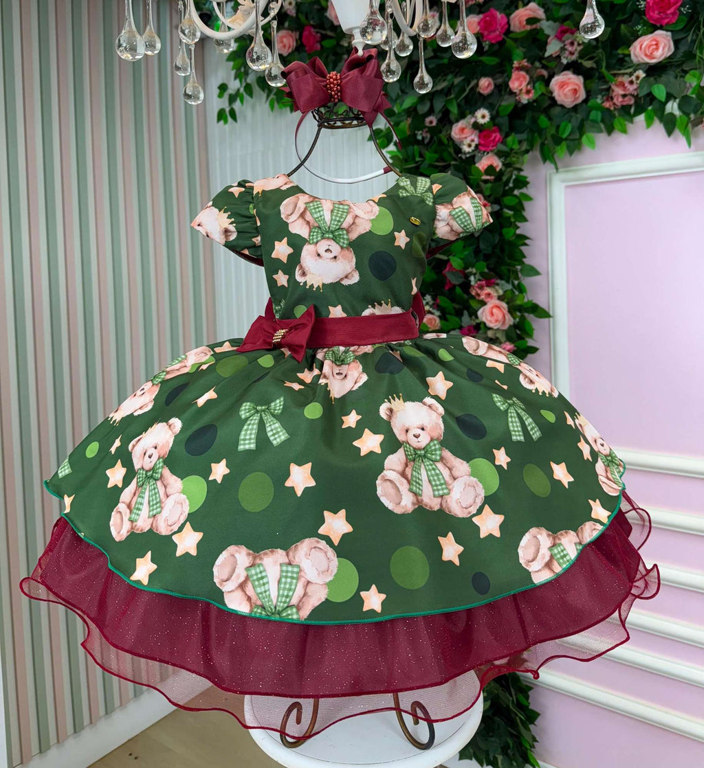Vestido Banana Club Encanto de Natal Verde (VESTBNNCLBENNT)