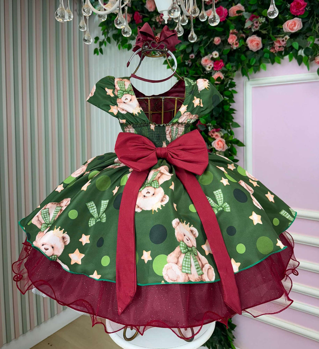 Vestido Banana Club Encanto de Natal Verde (VESTBNNCLBENNT)