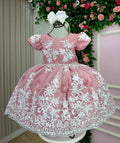 Vestido Marie Jardim Encantado Realeza Rose Renda Branca (VESTMRJRDENCRLZRSRNDBR)
