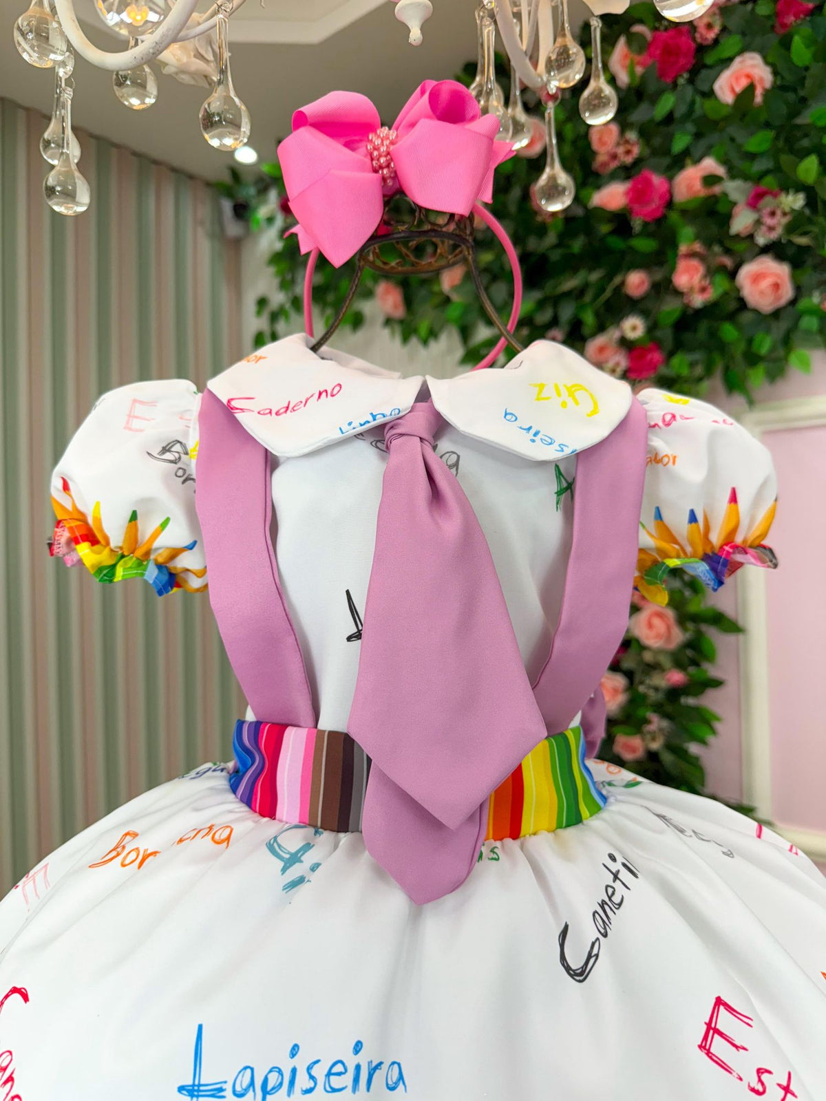 Vestido Marie Lapis Aquarela ABC Branco (VESTMRLPSABCBRCO)