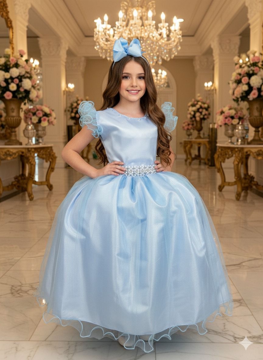 Vestido Marie Longo Amanda Azul (VSTMRLOGAMNDAAZLBB)