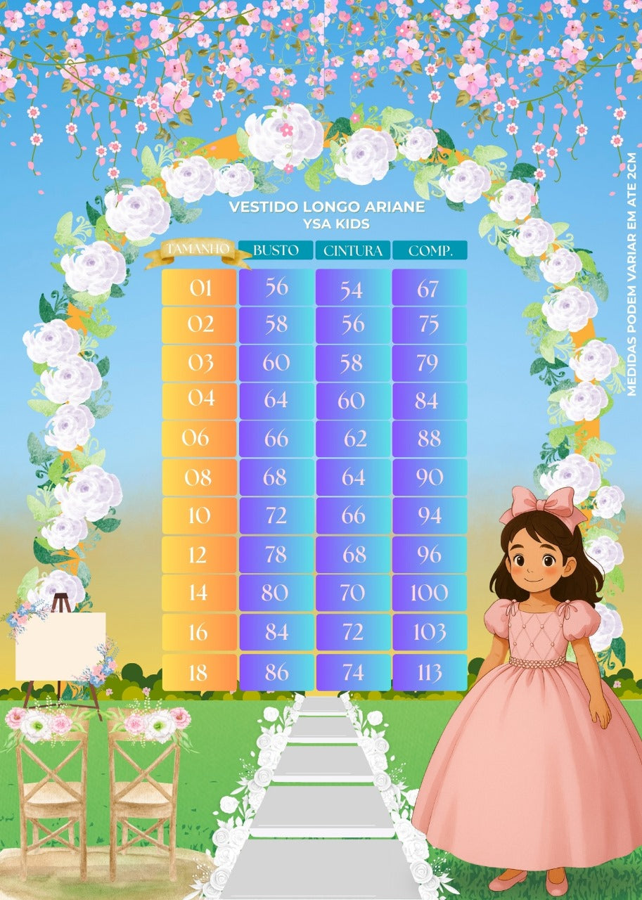 Vestido Ysa Kids Ariane Longo Terracota (VESTYSAKIDARILONTERRA)