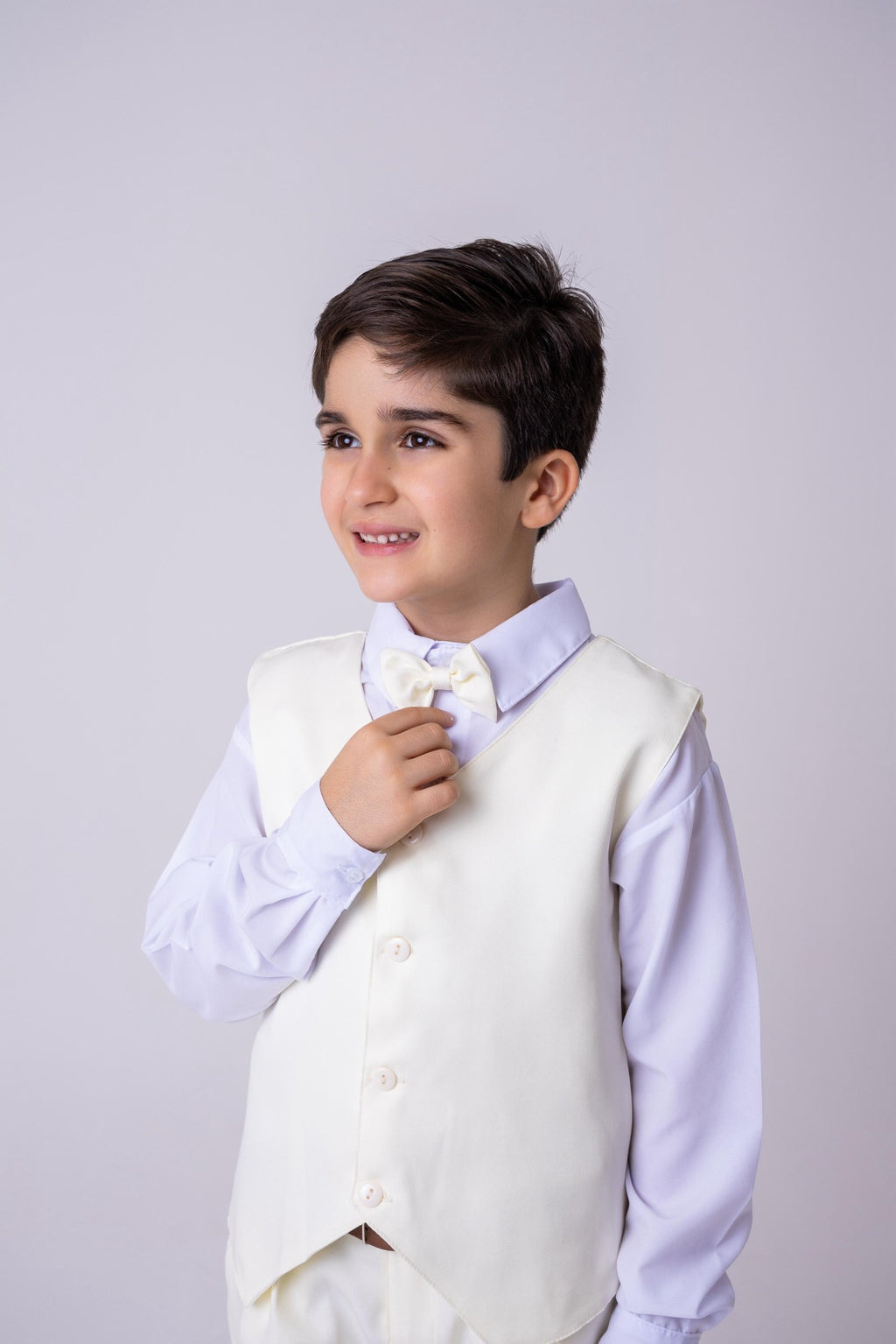 Conjunto Miss Cherry Social Leonardo Colete Amarelo Claro (CONJMSCHRSCILCLTAMRLCLR)