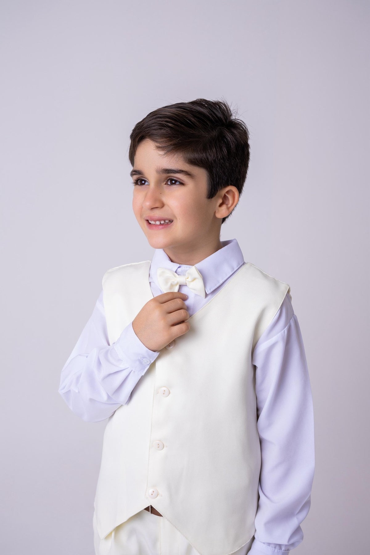 Conjunto Miss Cherry Social Leonardo Colete Amarelo Claro (CONJMSCHRSCILCLTAMRLCLR)