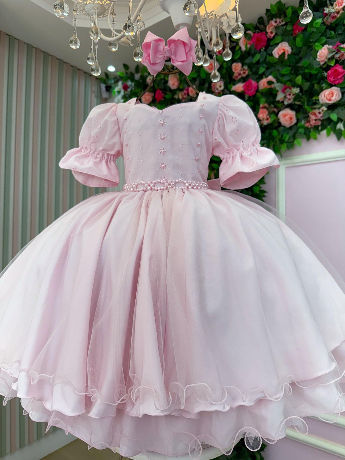 Vestido Bella Child Priscila Rosa Bebe (VESTBLACHLDPRSLRS)