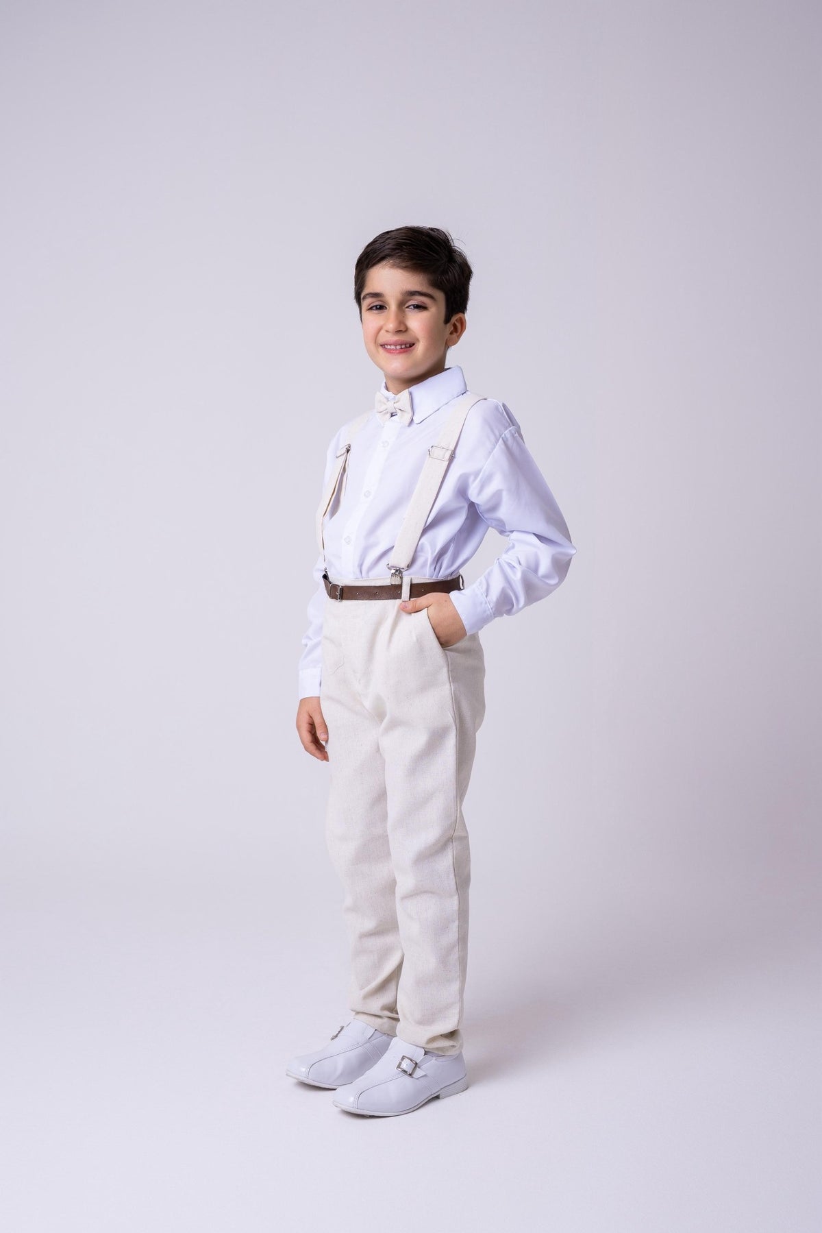 Conjunto Miss Cherry Meninos Social Linho Vitor (CJTMSCMSSCHRSCL5)