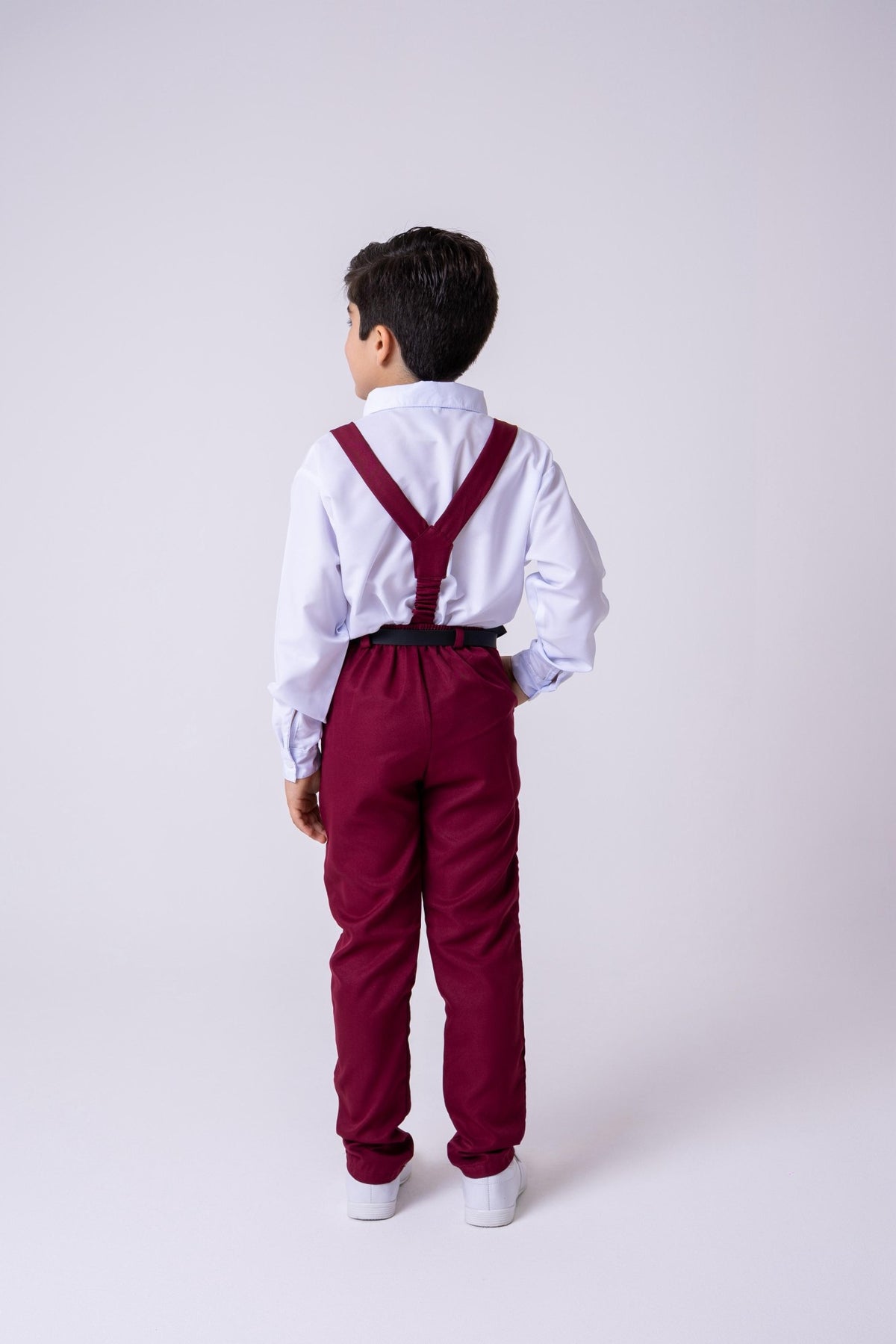 Conjunto Meninos Miss Cherry Leo Suspensorio Marsala (CONJTMNNMSSCHRLOSNPMRL)