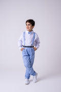 Conjunto Meninos Miss Cherry Leo Suspensorio Azul Claro (CNJTMNNMSSCHRLOSPNAZLSRT)
