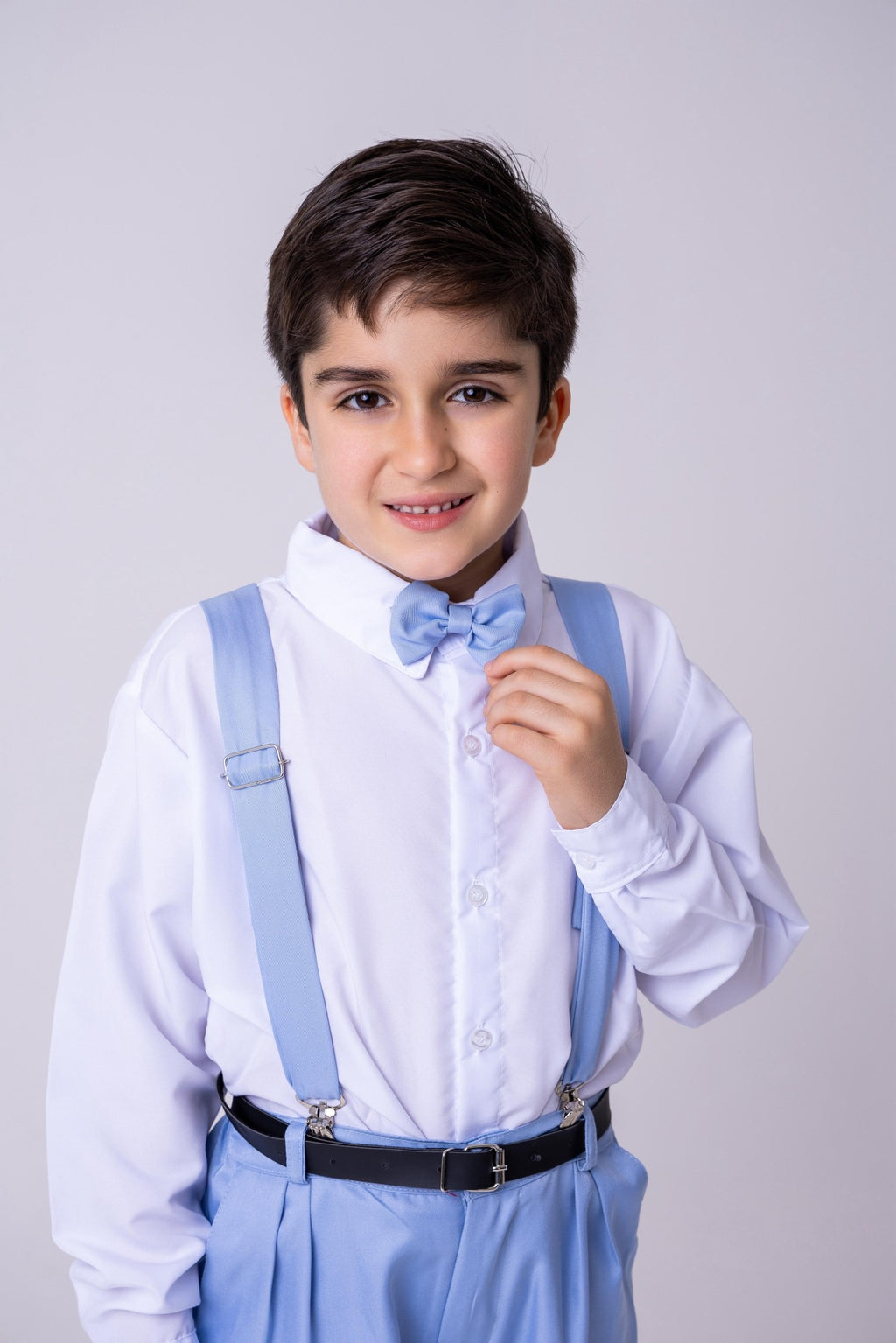 Conjunto Meninos Miss Cherry Leo Suspensorio Azul Claro (CNJTMNNMSSCHRLOSPNAZLSRT)