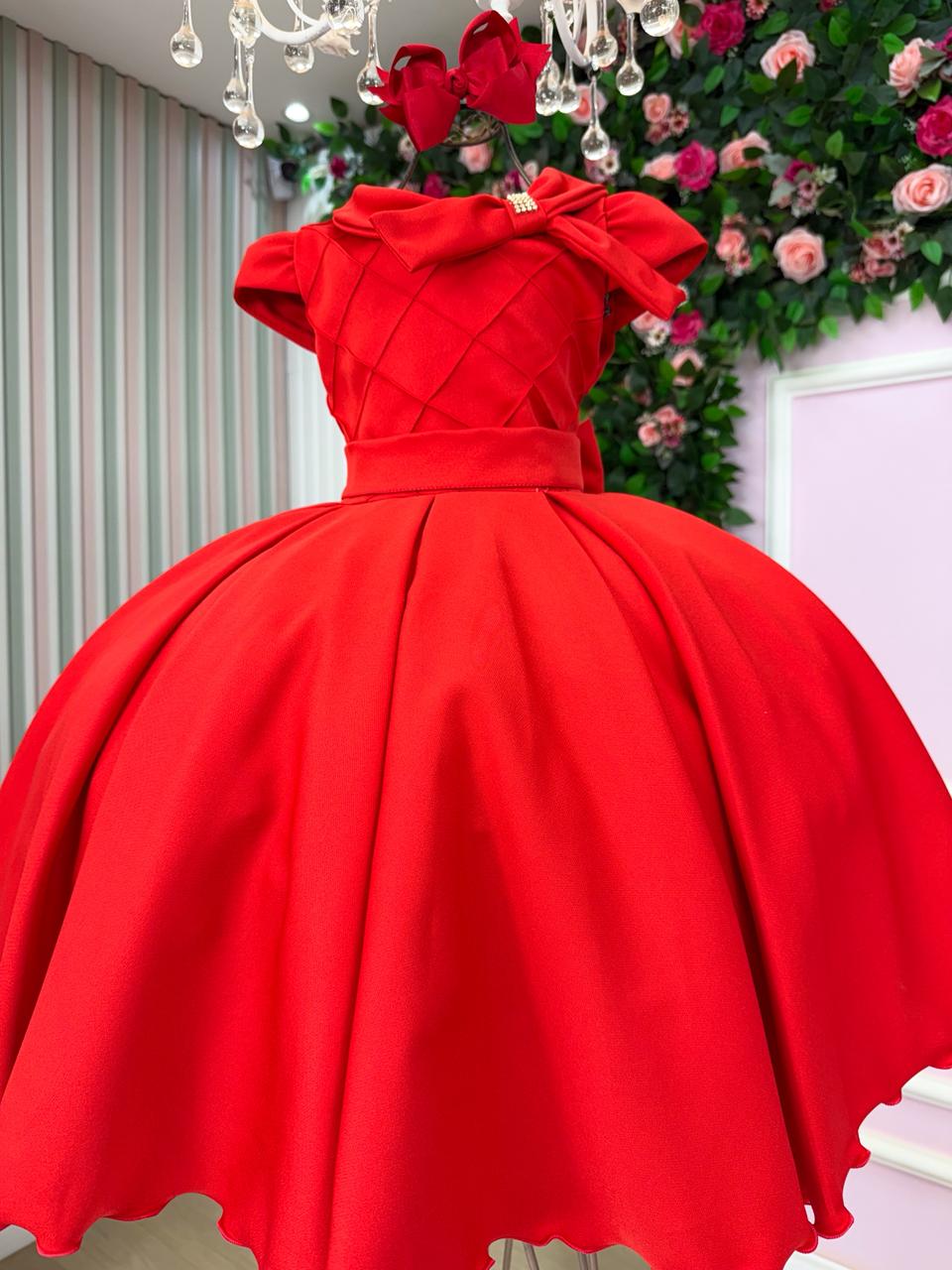 Vestido Bella Child Ravena Vermelho (VESTBLLCHLDRVVM)