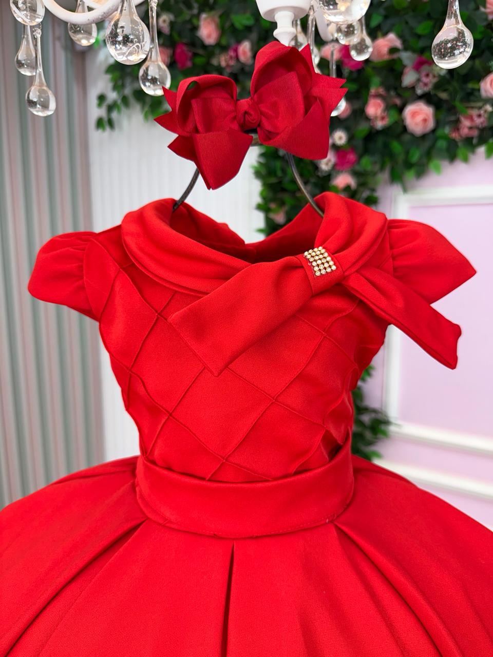 Vestido Bella Child Ravena Vermelho (VESTBLLCHLDRVVM)