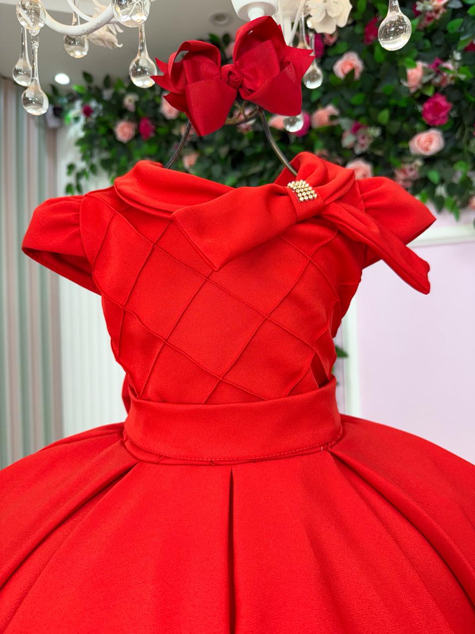Vestido Bella Child Ravena Vermelho (VESTBLLCHLDRVVM)