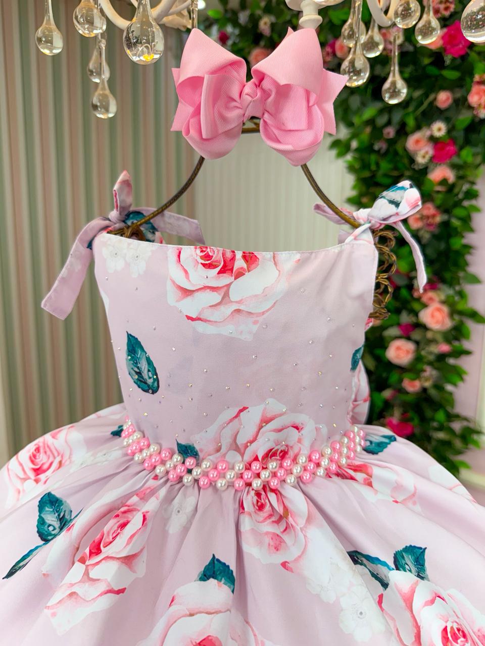 Vestido Giovanella Karine Florido Rosa (VESTGIOVNNLKRNFLRDRS)