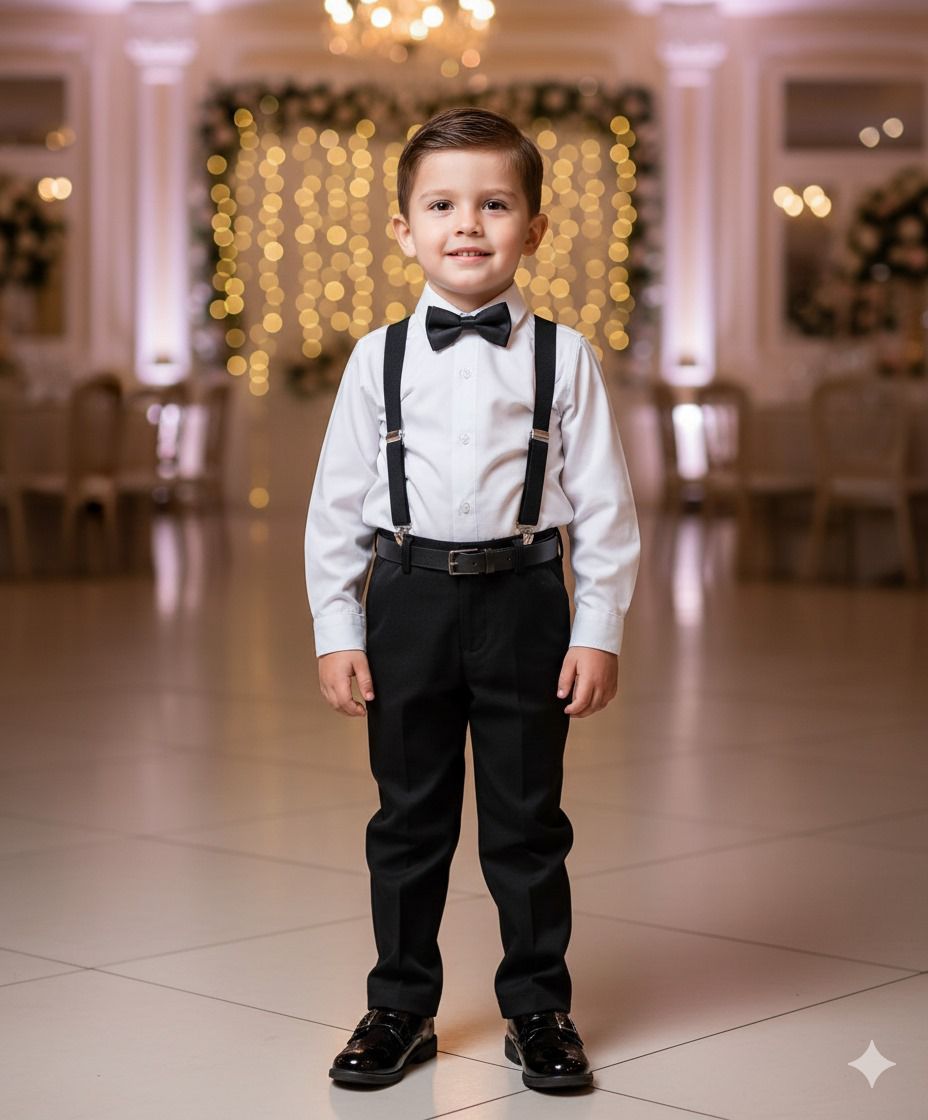 Conjunto Meninos Miss Cherry Leo Suspensorio Preto (CNJTMMMSSCHRLEOSPNPRT)