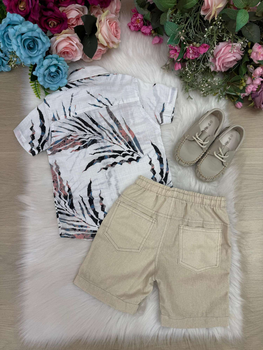 Conjunto Meninos Lucas Banana Club Shorts Linho (CNJTMNNLCBNNCLBSTHLN)