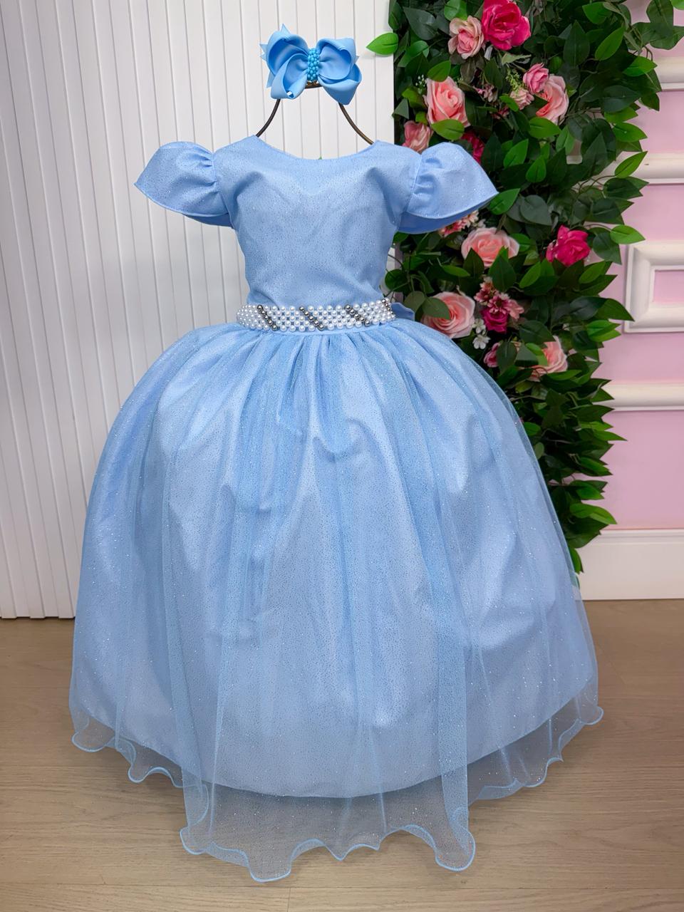 Vestido Marie Longo Heloisa Azul Bebe (VESTMRELNFHOLLSAZUBB)