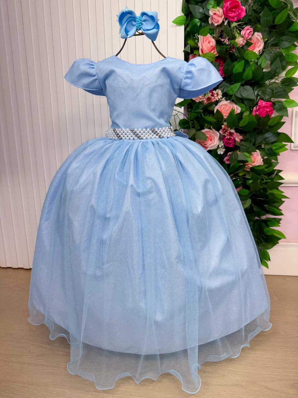 Vestido Marie Longo Heloisa Azul Bebe (VESTMRELNFHOLLSAZUBB)