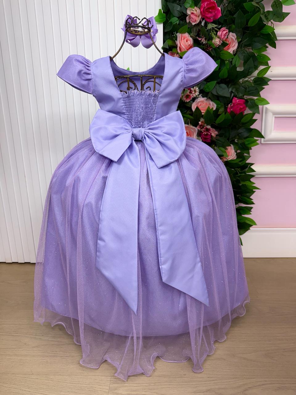Vestido Marie Longo Heloisa Lilas (VESTMRELNGHLISLLAS)